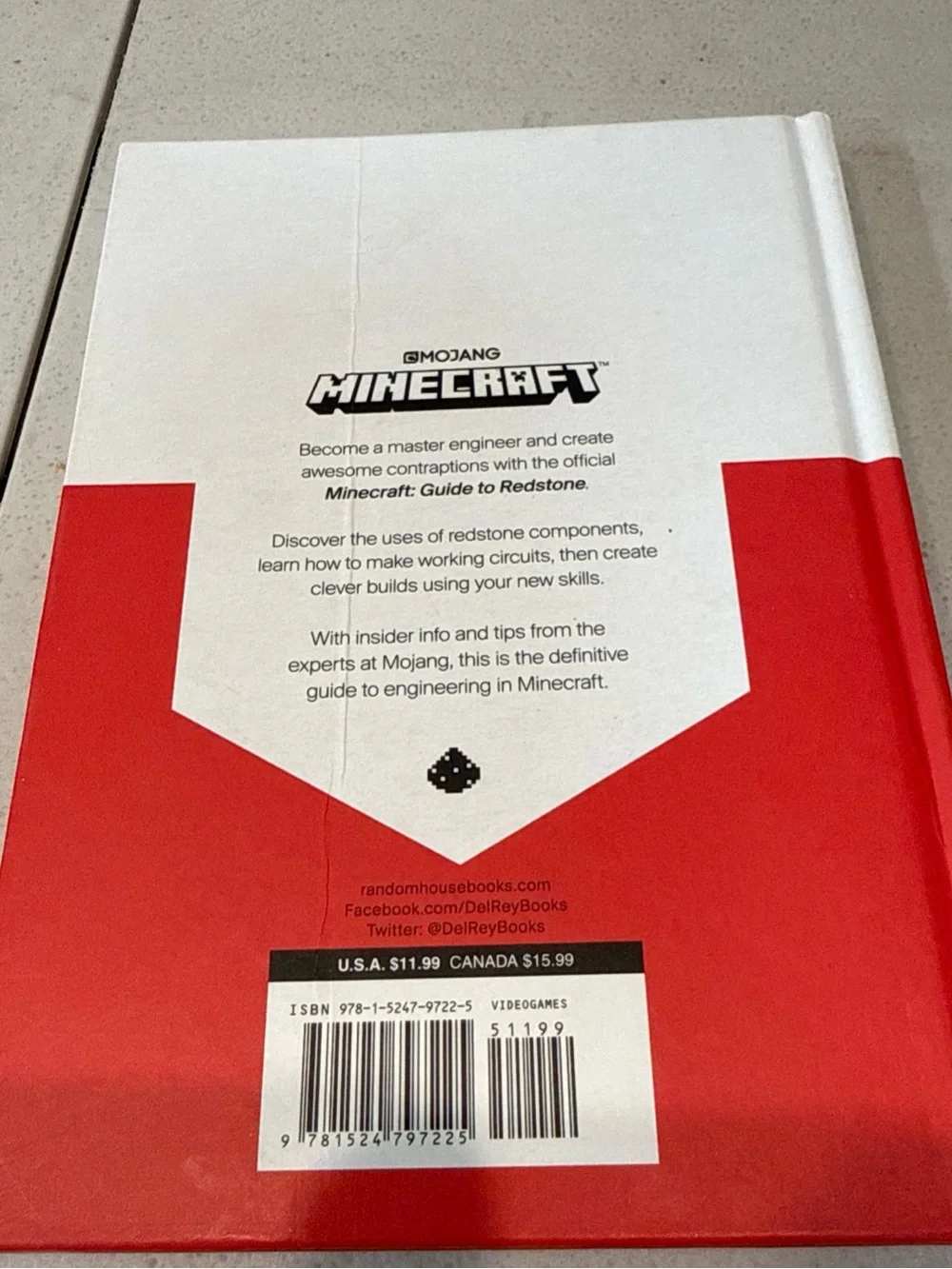 Minecraft: Guide to Redstone - Hardcover By Mojang Ab - GOOD